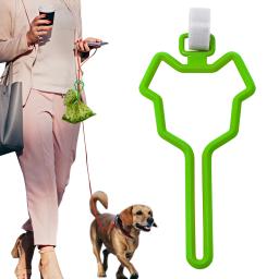 Sacos de cocô de cão mão-livre clip tração corda saco de toalete dispensador de saco de cocô de cão suporte de limpeza suprimentos de gato - Image 1