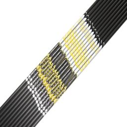 12 pçs setas de carbono tiro com arco spine350 400 500 600 700 800 900 id4.2mm 1.75 "ponto alvo palhetas plástico para arco recurvo - Image 3