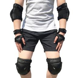Protetor de pulso para patins, cotoveleira completa com 6 peças, para crianças e adultos, para skate, esportes gelo, equipamento de proteção - Image 1