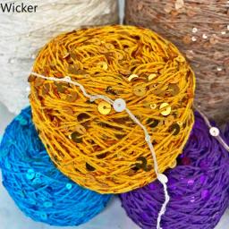 Fios de tricô com lantejoulas de algodão extravagante, parceiro ideal, malha com outros fios, Rússia Trendy, 50g, 140 m, 6mm, 3mm, 2021 - Image 3