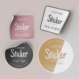 Adesivos personalizados e logotipos de impressão, marca personalizada etiqueta, aniversário, etiqueta do casamento, etiqueta do Natal, projete seu próprio - Image 2