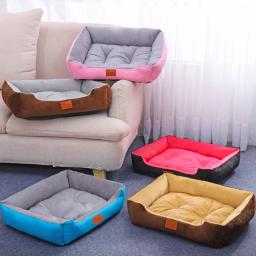 Cama impermeável para animais, casa de cachorro quente, cama macia, ninho de quatro estações, canil para cachorro, transporte da gota 68x55cm - Image 3
