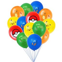 Pokemon tema de aniversário Fontes do partido Decorações Balão Bolo Bandeira Cartão De Convite Gift Table Backdrop Banner Toy Para Boy - Image 3