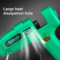 LAOA-Hot Melt pistola de cola elétrica, Mini Thermo Industrial, pistola térmica, temperatura, artesanato reparação, ferramenta DIY, 7mm cola varas, 25W - Image 3