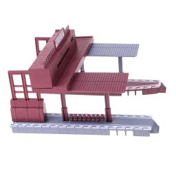 1:87 estação de trem paisagem modelo de plataforma escala ho layout ferroviário - Image 6