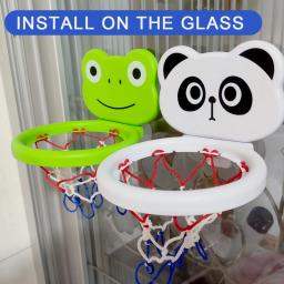 Aro de basquete com ventosa para crianças, brinquedos do banho do bebê, 3 bolas, banheira do banheiro, chuveiro, jogo de água, brinquedos de tiro para crianças - Image 5