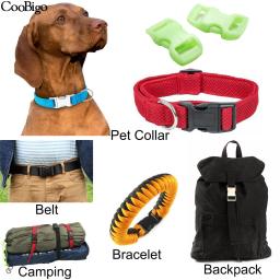 3/8 ''paracord clipe pára-quedas 550 corda brilho no escuro paracord pulseira fivela clipe ao ar livre mochila webbing acessórios diy - Image 5