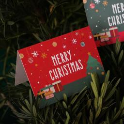 2022 novos cartões de natal cartões de felicitações cartões postais convites com envelope presente de festa de ano novo - Image 4