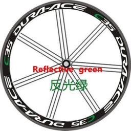 Adesivos para rodas de bicicleta c35, adesivos de alta qualidade e profundidade de aro de 35mm, adesivos refletivos para rodas de bicicleta - Image 2