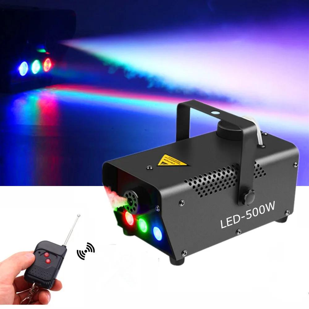 Máquina de nevoeiro sem fio com controle remoto 1500W Máquina de fumaça de palco 24x9W RGB LED Lights DMX512 Vertical Fogger Névoa Equipamento - Image 1