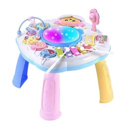 Bebês Instrumento Musical Learning Table, Baby Early Educational, Kids Study Activity Center, Music Puzzle Game, Piano Drums Brinquedos - Image 6