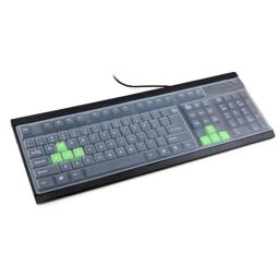 Capa universal para teclado de silicone, 108 teclas, desktop, computador, película protetora, 17 polegadas - Image 1