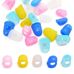 Dedais de silicone multifuncionais, cor aleatória, respirável, manga protetora, acessório de costura, artesanato diy, 5pcs - Image 2