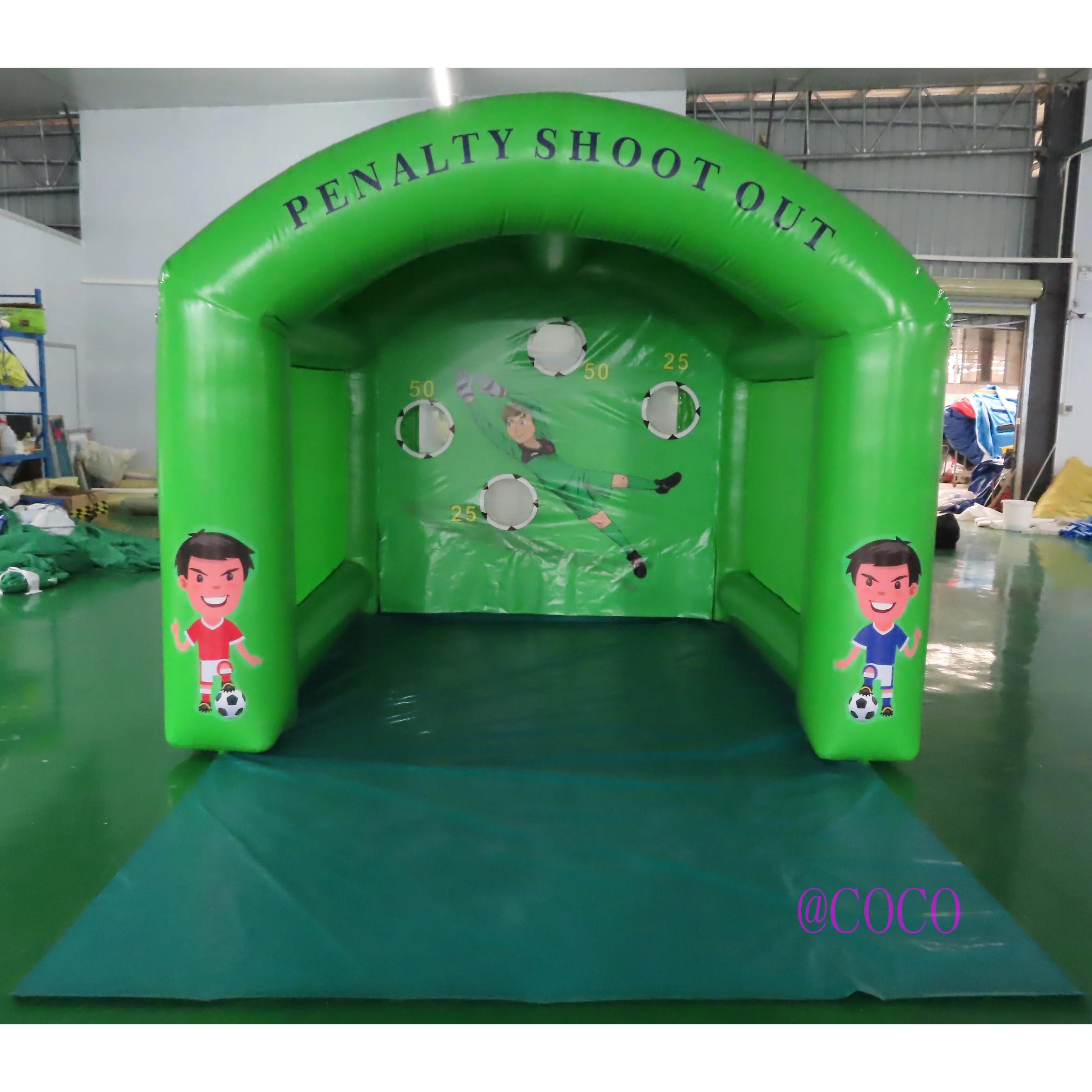 Portão inflável com envio aéreo grátis, 3x2.5m, grande alvo de dardo, chute infantil, goleira de futebol - Image 1