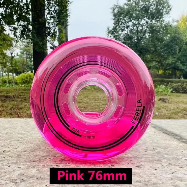 Rodas de Patins SEBA: Pneus Transparentes para Patinação no Gelo em Diversos Tamanhos (64mm a 80mm) - Ideal para Slalom e Performance
