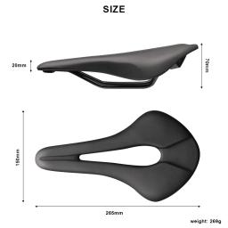 Selim de bicicleta respirável oco design couro do plutônio macio e confortável assento mtb mountain road bicicleta almofada de uma peça peças de ciclismo - Image 6