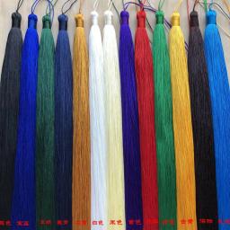 Poliéster Seda Beads Borla Franja Escova, Borlas Guarnição para Artesanato, Jóias DIY Encontrar, Embelezar Acessórios Cortina, 50cm, 1Pc - Image 1