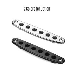 Peças de guitarra elétrica, ponte de metal, corda através de corpo, ferrolhos, placa de substituição - Image 2