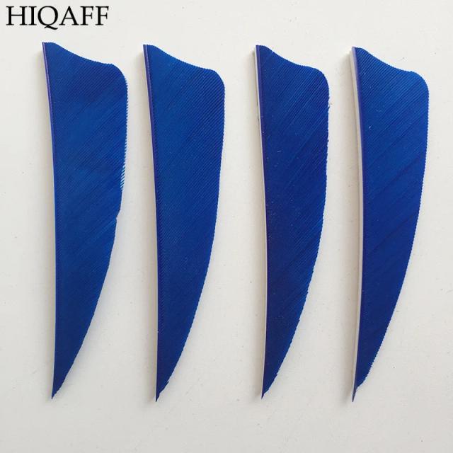 Penas Naturais de Turquia para Tiro com Arco - Fletches Cortadas, Vanes Marrom, 3 Polegadas, Pacote com 50 Peças