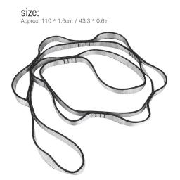Correia de Nylon ajustável para Aerial Yoga, Daisy Chains, Strap Extend Belt, Strap Strong Climbing, Hammock, Camp, Multi Loop, 2pcs - Image 2
