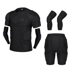 Calções de Compressão Acolchoados Colete e Joelheiras, Conjuntos de Ternos Anti-Colisão, Protetor para Futebol, Paintball, Basquete, Patinação, Rugby, Futebol - Image 2