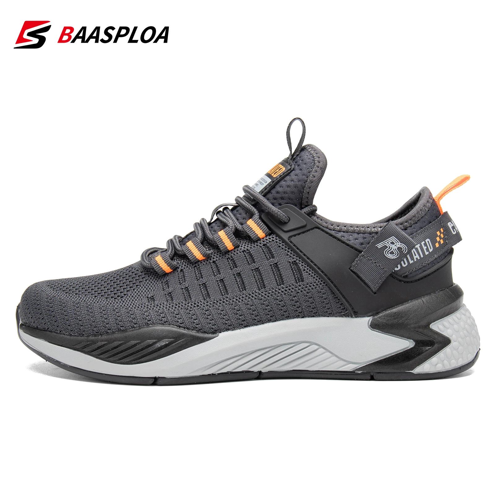 Baasploa homens sapatos esportivos marca malha respirável tênis de corrida para homens verão leve tênis casuais masculino resistente ao desgaste - Image 1