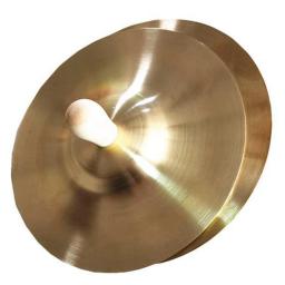 Instrumento musical de percussão de mão de cobre 9cm, instrumentos musicais infantis educativos, brinquedos de bronze - Image 2