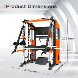 GymHome Multifuncional Smith Machine, Equipamento De Halterofilismo Esporte, Smith Large Training Rack, Equipamento De Fitness Abrangente - Image 2