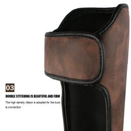 Caneleiras acolchoadas para artes marciais muay thai, protetor de passos para mma, apoio para o tornozelo, treinamento de perna, chute, boxe, equipamento de legging - Image 4