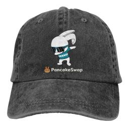 Boné de verão viseira de sol estacas hip hop bonés pancakeswap bolo crypto mineiros cowboy chapéu de pico chapéus - Image 1