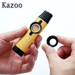Metal kazoo instrumentos musicais flautas diafragma boca de alta qualidade kazoos para crianças guitarra ukulele violino piano parte acessório - Image 2