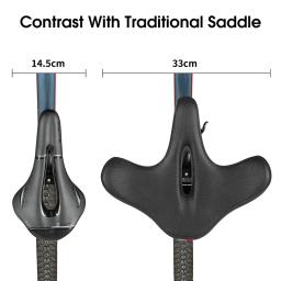 West bike-selim de bicicleta com lanternas traseiras, assento ergonômico, tamanho grande, para mtb, respirável, à prova de choque, para ciclismo - Image 6