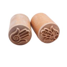 Carimbo de argila textura de mão, Grave Ferramentas para Cerâmica e Cerâmica, Blocos esculpidos, Ferramenta de cerâmica esculpida, Novo, Fatima Lucky, 3,5 cm Redondo - Image 6