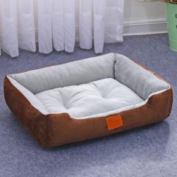 Cama impermeável para animais, casa de cachorro quente, cama macia, ninho de quatro estações, canil para cachorro, transporte da gota 68x55cm - Image 1
