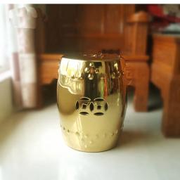 Tamborete de cerâmica criativo dourado de vários tipos para móveis - Image 1
