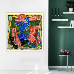 Tela de pintura a óleo em tecido franzido stella ", então chegou a água e o minimalista arte de pintura a óleo pôster de parede decoração de casa - Image 4