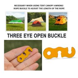 10 pçs ajustável tenda de acampamento cabo corda fivela s tipo tensores fixador kit tendas acampamento ao ar livre fixando acessórios - Image 5