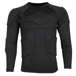 Camisa de compressão acolchoada rib peito protetor para futebol basquete paintball ciclismo acolchoado camisa de compressão protetora - Image 1