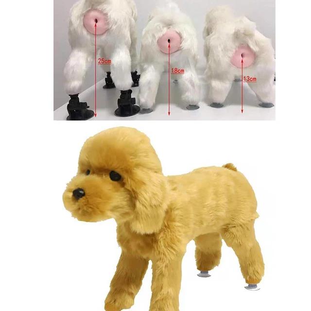 Brinquedo de Simulação em Silicone para Cães Pequenos com Ventilação para Machos - Acessório Ideal para Buldogues e Pets de Pelúcia