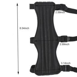 Portátil de couro esportes tiro com arco braço guarda e dedo guia protetor cotovelo caça equipamento acessório alta qualidade - Image 5