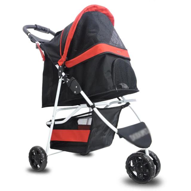 Carrinho Portátil e Dobravel para Animais de Estimação: Ideal para Cães e Gatos de Tamanhos Pequeno e Médio - Prático para Viagens e Compras