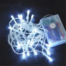 10/20/40/80/160 aa bateria operado luzes da corda led para o natal guirlanda festa de casamento decoração natal pisca luzes de fadas - Image 2