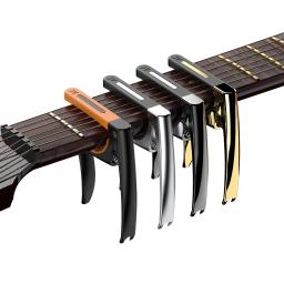 Capotraste de liga de zinco para violão, violão elétrico clássico, universal, cabeça intercambiável, com função de unha - Image 1