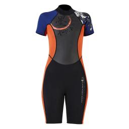 Roupa de mergulho de neoprene feminina 1.5mm, peça única, traje de banho, peça única, traje de mergulho - Image 2