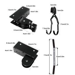 Bicicleta Grua Garagem Armazenamento Bike Lift Polia Sistema, Overhead Bike Rack, Cabide de teto, Heavy Duty, 60kg Rolamento - Image 6