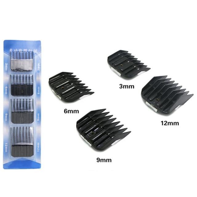Conjunto de 4 Peças para Substituição de Pentes de Corte de Cabelo Profissional para Barbeiros