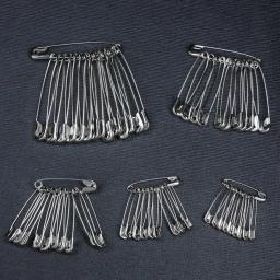 Alfinetes de segurança diy 50 peças, acessórios de ferramentas de costura, agulhas de metal 6mm-12mm, pino de segurança grande, broche pequeno, acessórios de vestuário - Image 5