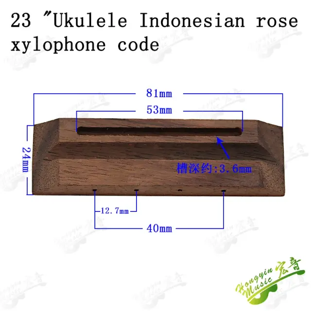 Ukulele de Madeira Rosa Clássico com 2.326 Cordas - Acessórios para Guitarra e Drive de Quintal