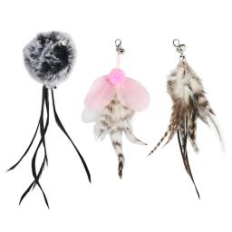 Brinquedo para gatos com penas de fio de aço, acessórios de penas para reposição, brinquedo para pet teaser para gatos - Image 4