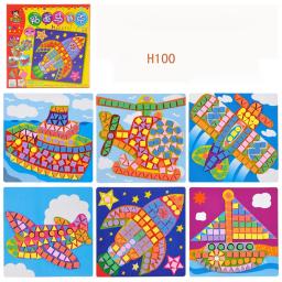 Adesivo infantil de brinquedo, mosaico divertido, kit de arte e artesanato para crianças, decoração de atividade infantil, brinquedo educativo - Image 4